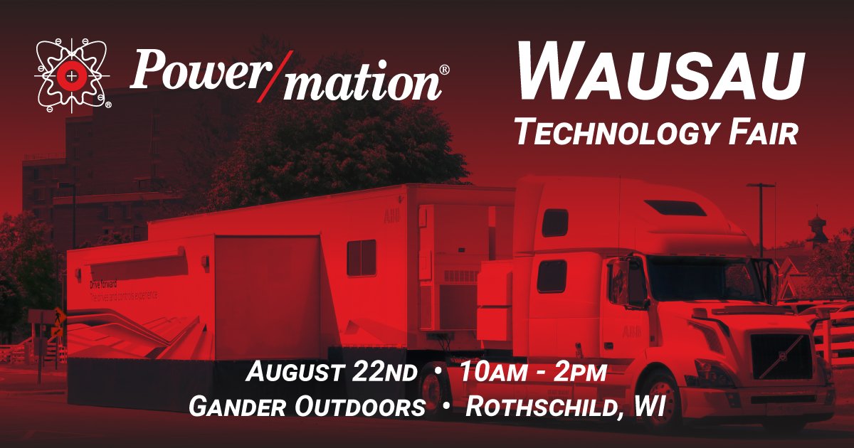 Powermation's tweet image. It&apos;s that time of year again... Join us for lunch and technology demos at our annual Wausau Tech Fair this Wednesday! More details and registration: conta.cc/2BsCyrh