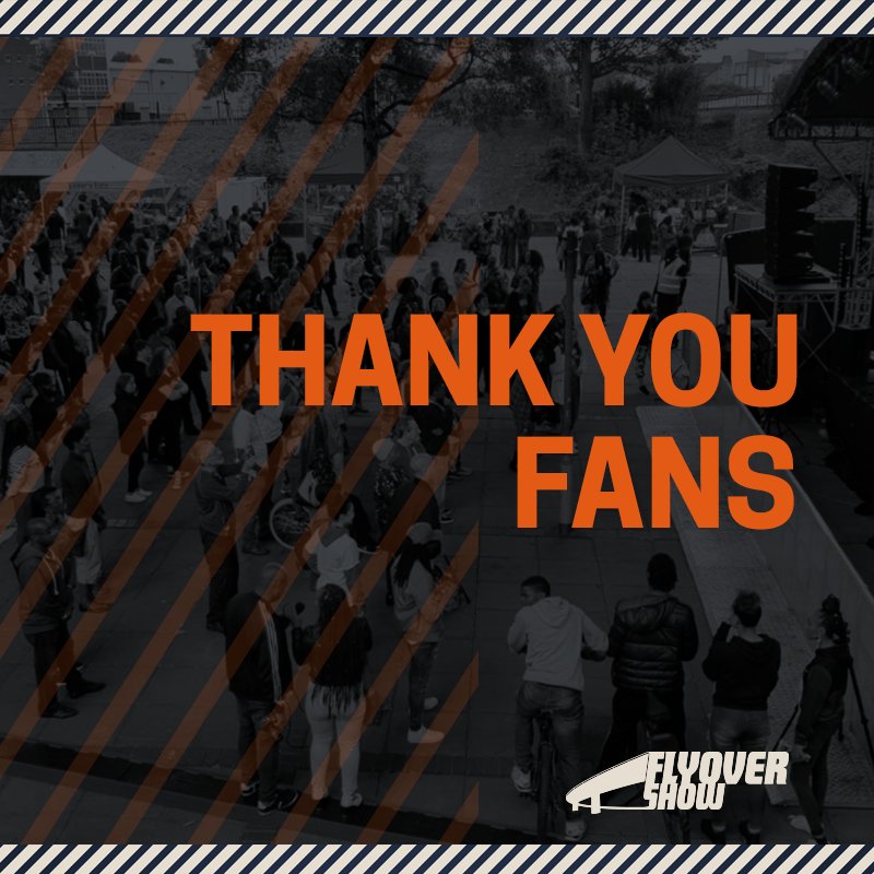FlyoverShow's tweet image. We wanted to say a massive thank you to everyone that came down to The Flyover Show at the weekend. What an incredible day it was and without you all it wouldn't be possible, we appreciate all your love and support and can't wait for #FlyoverShowIX next year! 🎤🎶✨

#Uprize