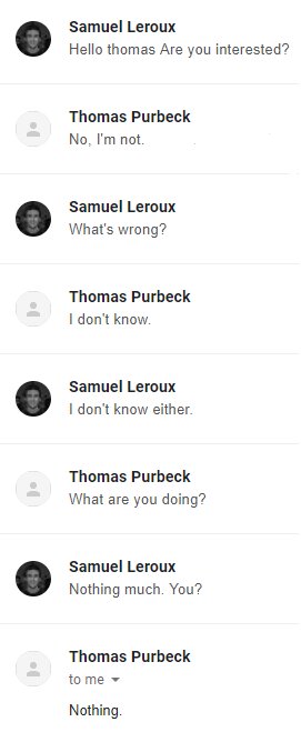 🤖💬🗨️🤖
The future is here and it's boring.. 

#SmartReply #Gmail #Bots #MachineLearning #Email