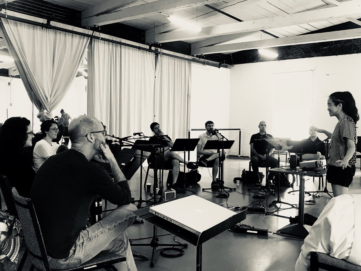 Day Two: #ACFCONNECT composer show-and-tell for <a href="/roomfulofteeth/">roomful of teeth</a>! <a href="/MKouyoumdjian/">Mary Kouyoumdjian</a> Peter Shin <a href="/mingjiamusic/">mingjes</a>