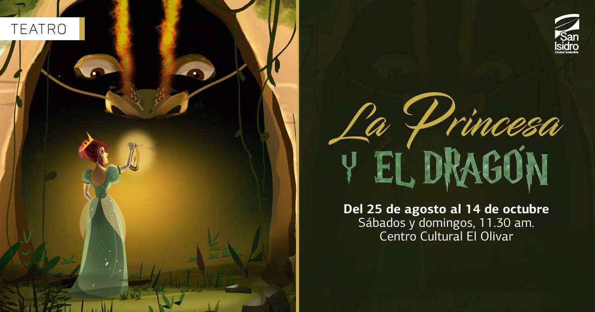 #TeatroEnSanIsidro
Disfruta del espectáculo teatral "La Princesa y el Dragón", de Panda Teatro Impro. Los esperamos todos los sábados y domingos a las 11.30 am. en C.C. El Olivar. Venta de entradas en Teleticket y en nuestra boletería el mismo día de la función desde las 10.30 am