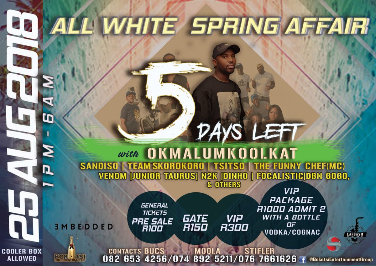 Stiflerr92's tweet photo. "SERENG CIROC MO NGWANENG,"
MANGO MANGO
ARE NYAKE MAGAPU
BE THERE OR BE SQUARE!!!!!
TICKETS ARE SELLING OUT!!!!!!
GET YOUR TICKETS!!!
#25AUGSPRINGAFFAIR #BEG #MLAZIMILANO #SPOVAGANG #PUSHASKOROKORO #ARENYAKEMAGAPU #MONATEMPOLAYE https://t.co/P0v9nmRsmj