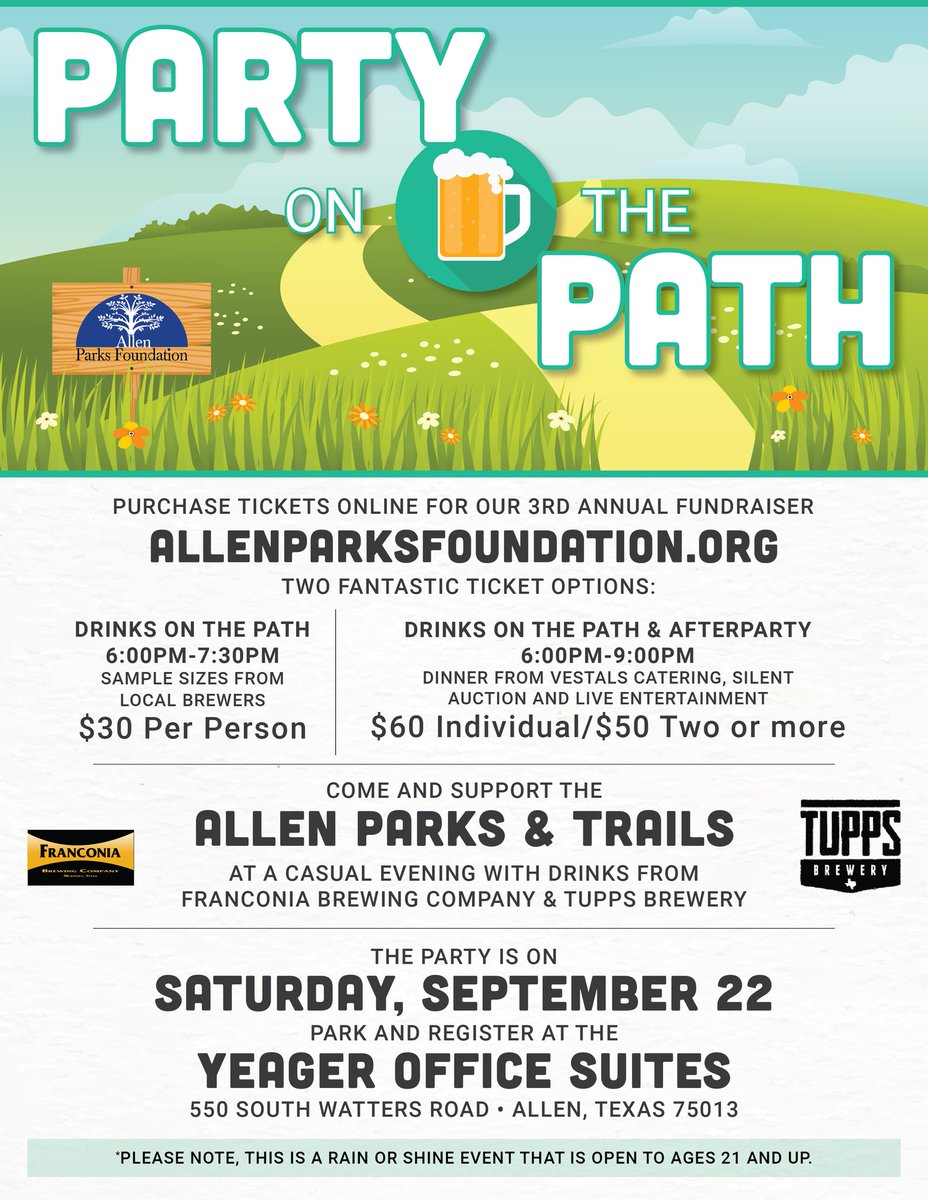 allenparksfdn's tweet photo. Looking for something unique to do AND support a great cause?  We'd love to see you there! https://t.co/sbA1ve8nMy