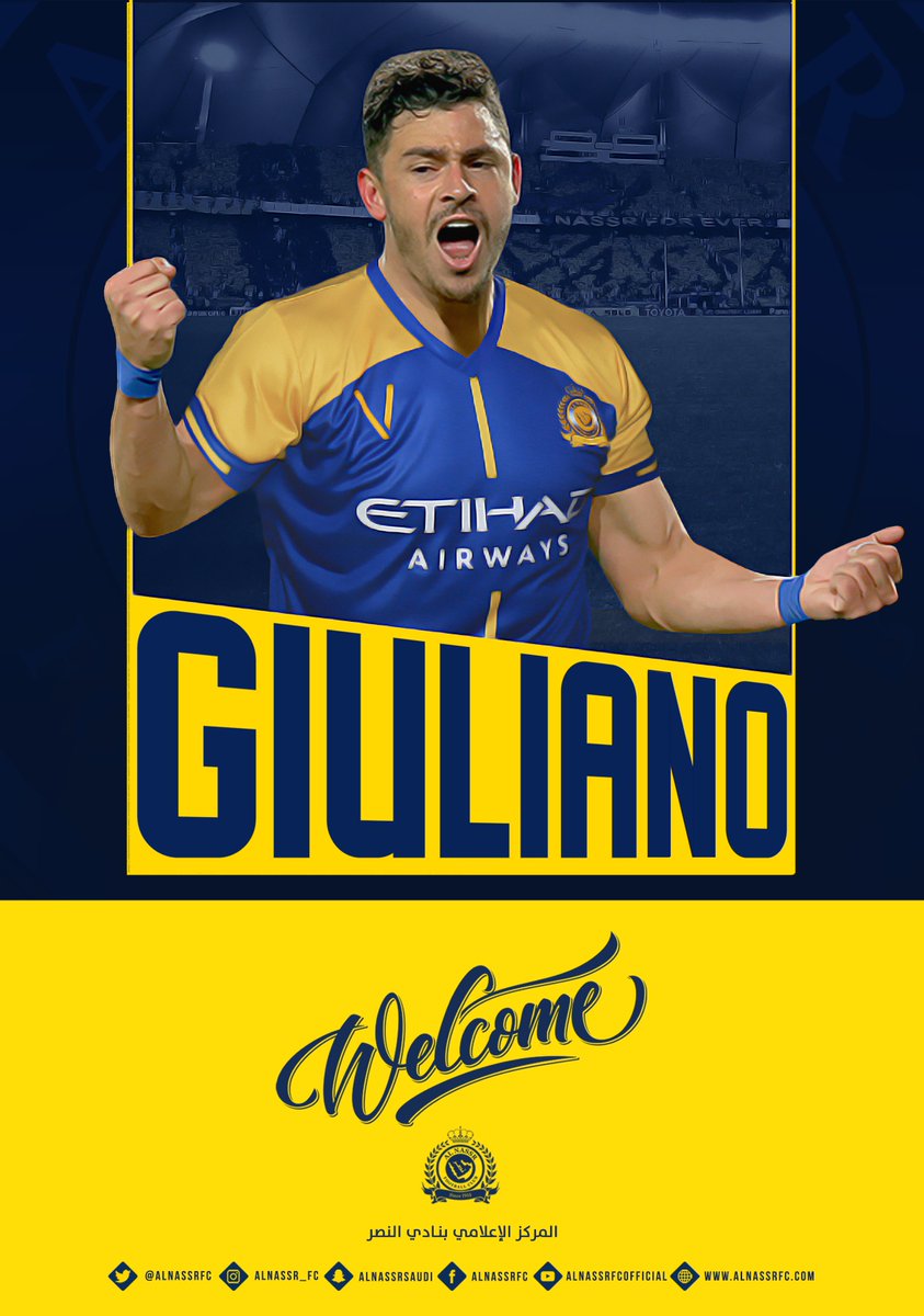 AlNassrFC's tweet photo. رسمياً .. أنهت إدارة نادي #النصر "مساء هذا اليوم" توقيع جميع الأطراف لإكمال إجراءات انتقال الدولي البرازيلي جوليانو فيكتور دي باولا لاعب نادي فنربخشه التركي .. وذلك بعقد يمتد لثلاث سنوات .
#الاتحاد_للطيران_عالمي https://t.co/FE3s3RCo7T