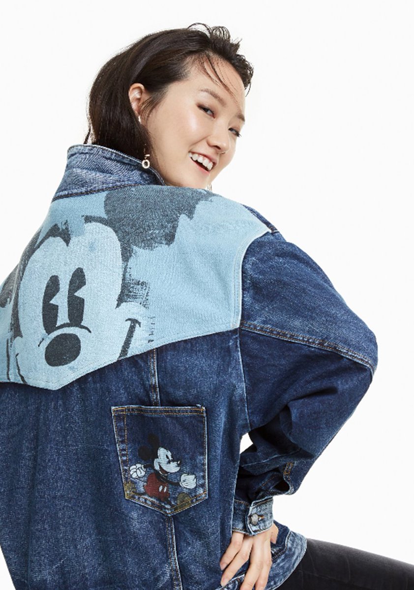 WatermelonCltd's tweet photo. Ibiza 1984, Thomas Meyer, the founder of Desigual designed their first ever garment out of denim remainders with Mickey Mouse on the back. 90 years later, Mickey is back with a fresh new look and we are thrilled about it. @desigual #fashion #design #denim #jackets #desigual https://t.co/ViVVG0xExb