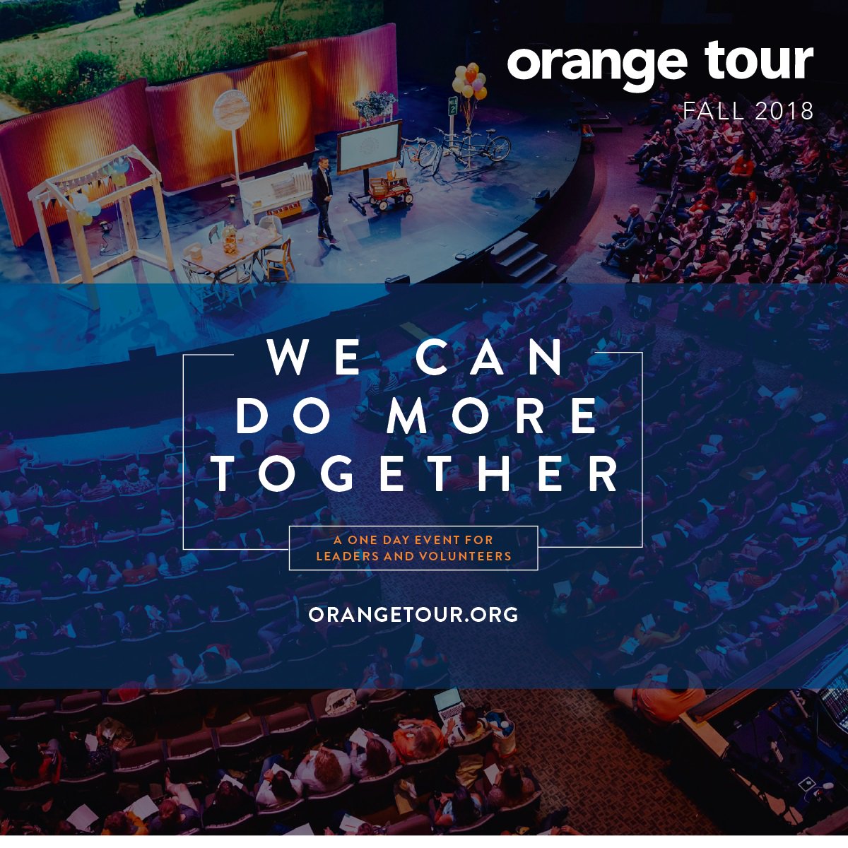 Join us at Orange Tour this year as we talk about what it means to for staff, volunteers, and parents to do more together. OrangeTour.org #OT18