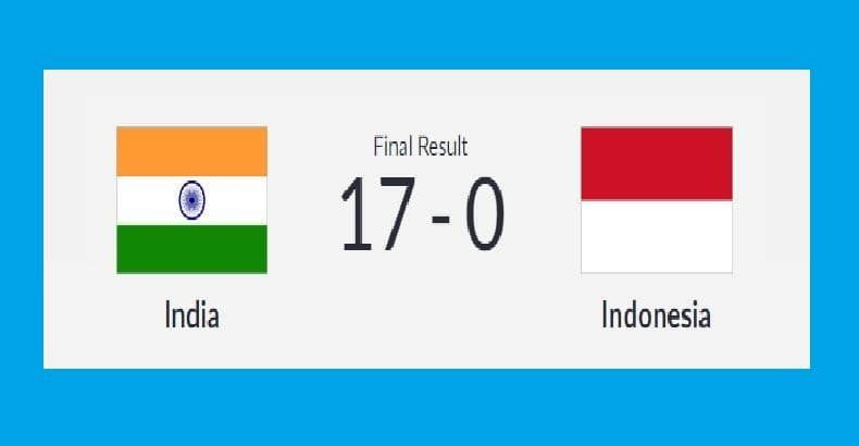 ashish125's tweet image. What a score ! 👏👍💪😍
Indian 🇮🇳 men&apos;s hockey team thrashes hosts Indonesia🇮🇩 17-0 in a Pool A match at #AsianGames2018 

#AsianGames #INDvINA