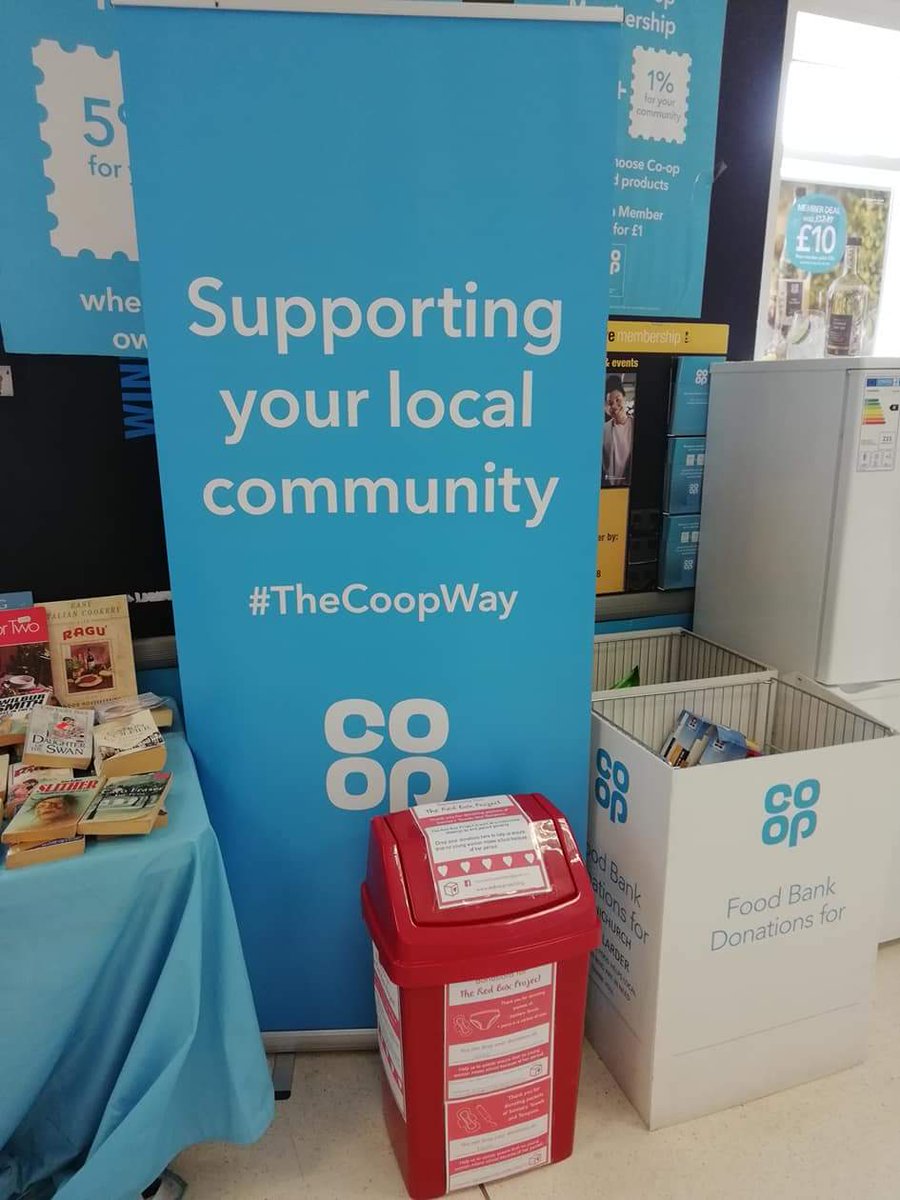 box_alford's tweet photo. We now have a donation point in Mablethorpe Co-op as well as all our other points. @CoopMablethorpe thank you for your support. We'll be back in the co-op raising awareness of #periodpoverty in the UK next Monday. https://t.co/4flHbCJmab