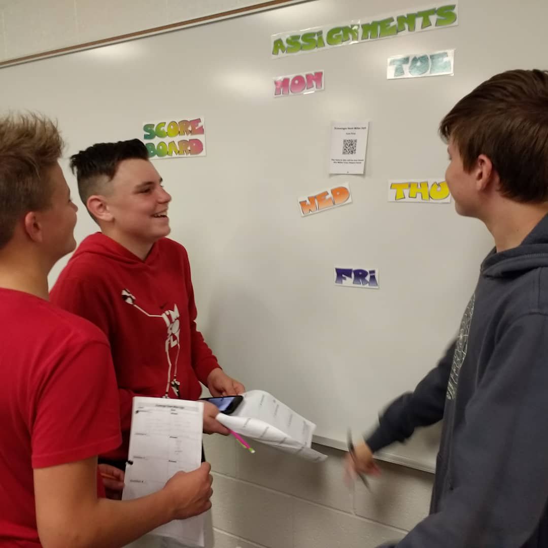 MVMSMiller6's tweet image. Scavenger Hunt Miller Style: Classroom Rules and Procedures #myschoolrocks #mvmath8 #tlap #qrcodes @MVMiddle