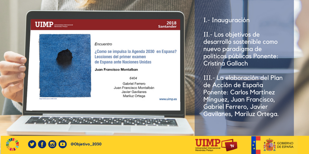 EmbajadaSLU's tweet photo. ➡¿Cómo se impulsa la #Agenda2030 en España?
➡¿Quieres conocer todos los detalles sobre la elaboración del Plan de Acción ODS de España?
🎥Consulta estos vídeos del curso organizado por @Objetivo_2030 en la @UIMP https://t.co/I5Lfg5lflG