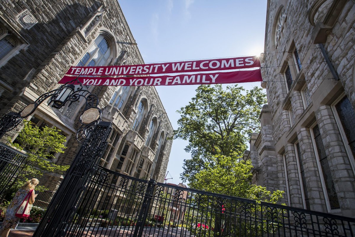 TempleUniv's tweet photo. This week the class of #Temple2022 arrives on campus, coming from 1,252 different high schools. See you soon, Owls! 🦉 #TUWelcome https://t.co/WoC7yDH3xB