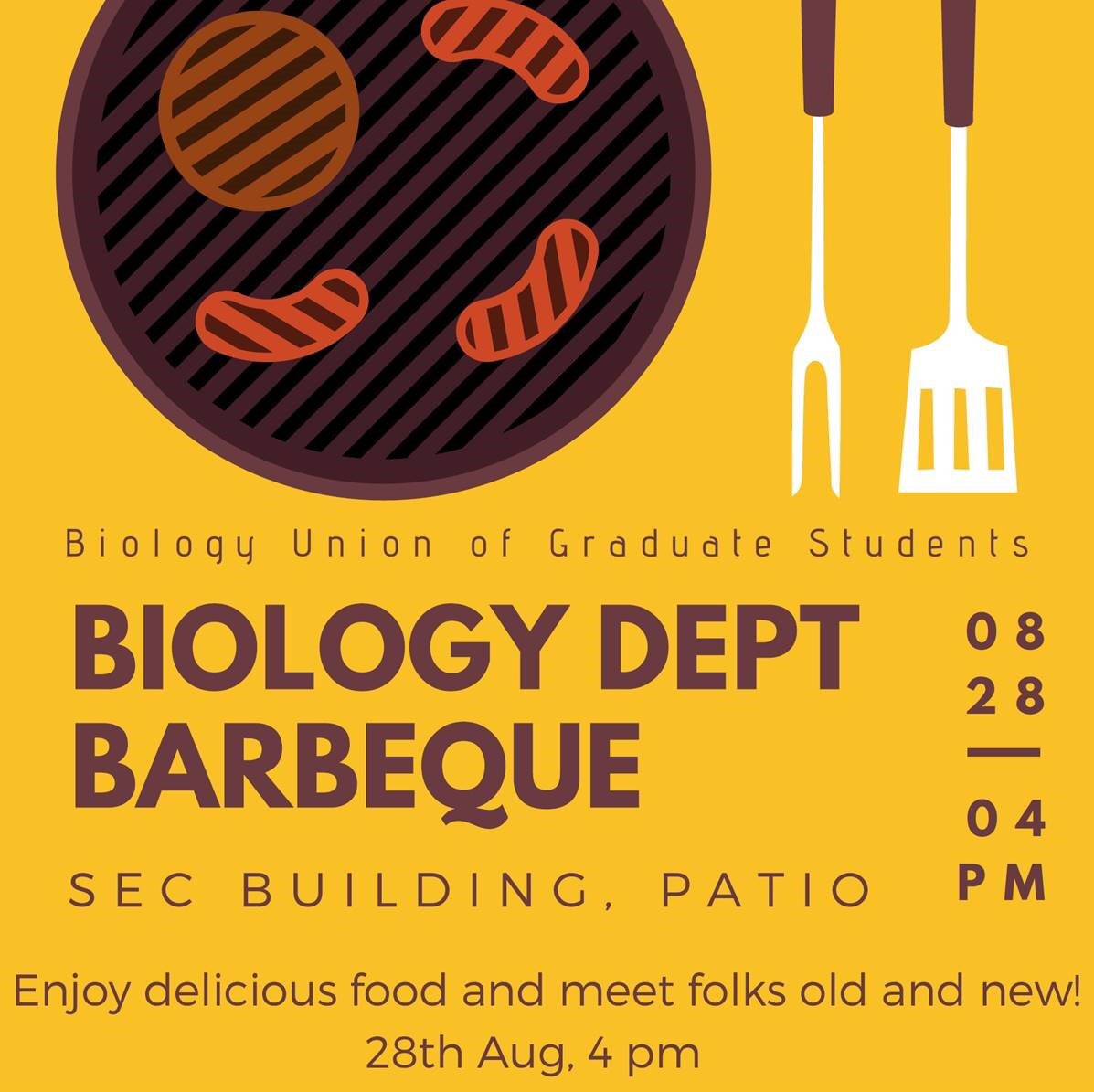 Next Tues: annual welcome back BBQ!