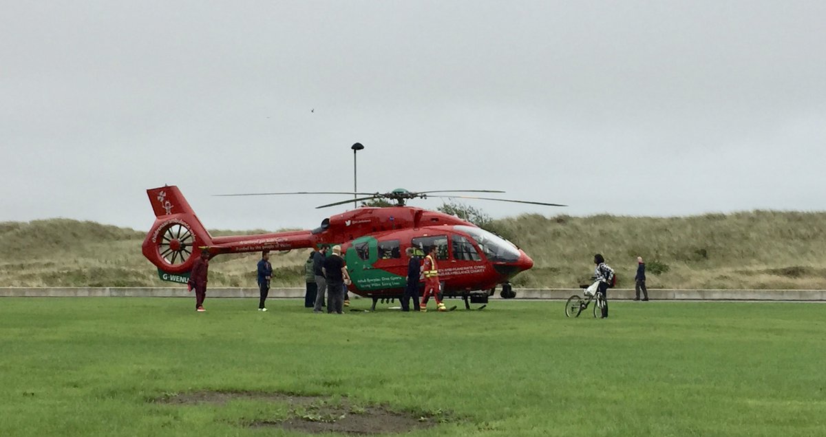 InBibliotecaSum's tweet photo. So nice of the Wales @air_ambulance to drop in behind the #BayLibrary today. I think they just wanted to return some books... @SwanseaUniLib @SwanseaUni https://t.co/2hDhK2XMjI