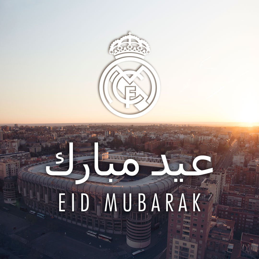 نادي ⁧#ريال_مدريد⁩ يهنيء الأمة الإسلامية بحلول عيد الأضحى. كل عام وأنتم بخير! #عيد_الأضحى_المبارك
⁦#EidAlAdha #EidMubarak
