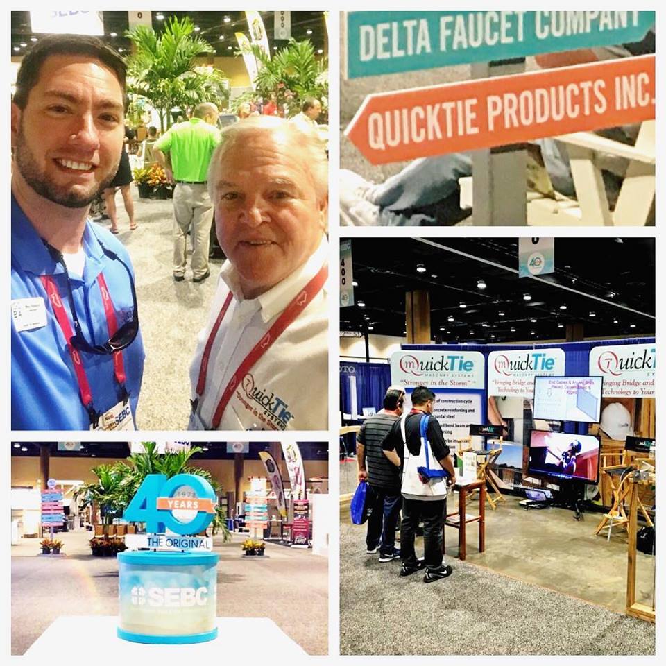 QTP_Inc's tweet photo. Had a great time at the #SEBC40 and already looking forward to @SEBC2019. Thanks to all who stopped by our booth. Now the fun begins! Time to follow-up w/ new contacts &amp; keep spreading the word about the #QuickTie difference. #sebc2018 #quicktieproducts #strongerinthestorm https://t.co/aAqzZTL7V8