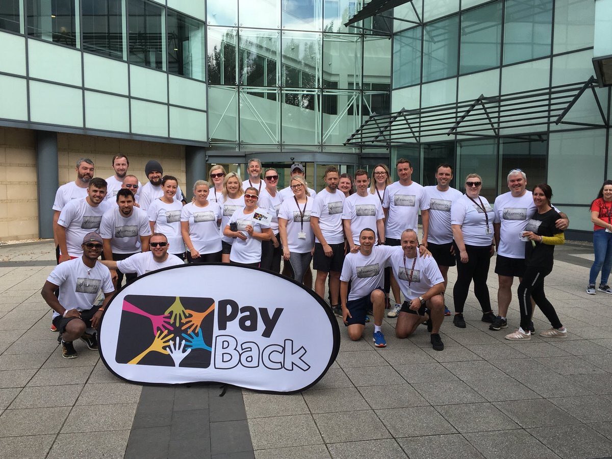 PayBack_Family's tweet photo. Today’s #MondayMotivation really did come from this phenomenal team. The aches &amp; pains will remain for a few days, but the lasting impact they’ve had by raising over 12k for #PayBack is unbelievable! A huge thank you &amp; well done to all of the #IronWorx Team 2018! #INSPIRE https://t.co/iPQCFGSmQ6