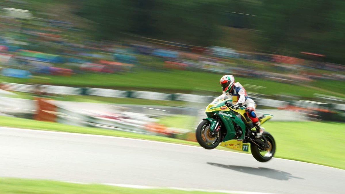 GRMotoSport's tweet photo. A great first weekend at Cadwell for Shorts 
@ClaudioCorti71 finish P8 and even managed to lift off
on the famous Cadwell mountain  .. 

#Teamwd40 #stauffbike #claudioshorts71 https://t.co/Tz1W7HGkcz
