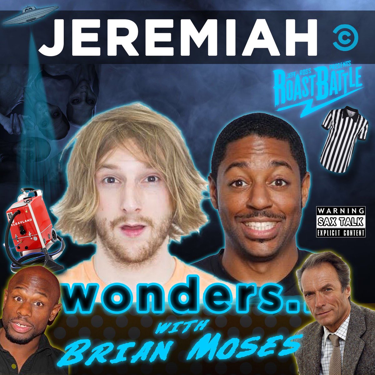 jeremiahstandup's tweet photo. Dat new new w/ @racebanning from @RoastBattle listen here:
https://t.co/KPtjrvedgb
Great Battle stories, Clint Eastwood is doing porn, and Moses has maybe the dirtiest #SaxTalk ever?!?!
Sponsored by @SpeedWeed @BronxBornPizza @ComedyWham https://t.co/6Kxg1mXprO