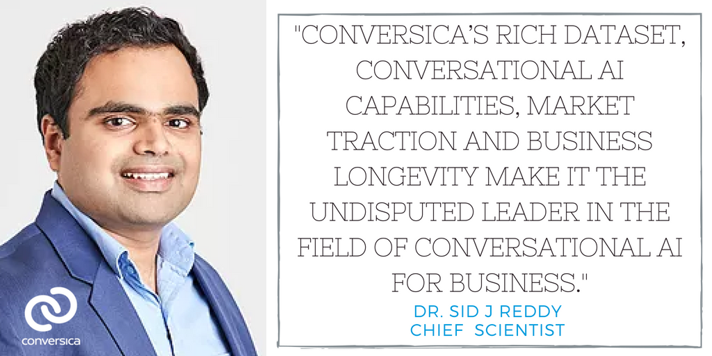 MyConversica's tweet photo. Our Chief Scientist @DrSidJReddy is set to unveil some new #conversationalAI capabilities at @VentureBeat #Transform and @bigdataconf. #technews #AI https://t.co/Lw2n07Y7HM https://t.co/LpBNOyNxcM
