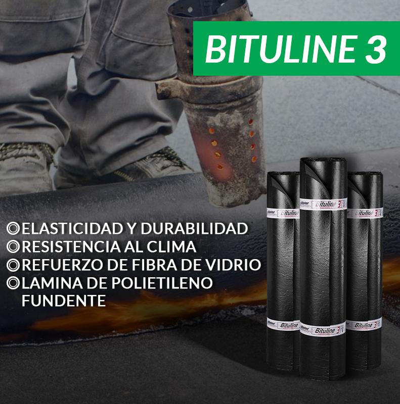 El manto Bituline 3 es una membrana asfáltica que puede aplicarse en techos donde la pendiente no sea tan prolongada, losas horizontales y verticales de concreto, losas de concreto vaciadas en sitio, canales de riego, entre otros.

#Bituplast #Techos #Bituline3