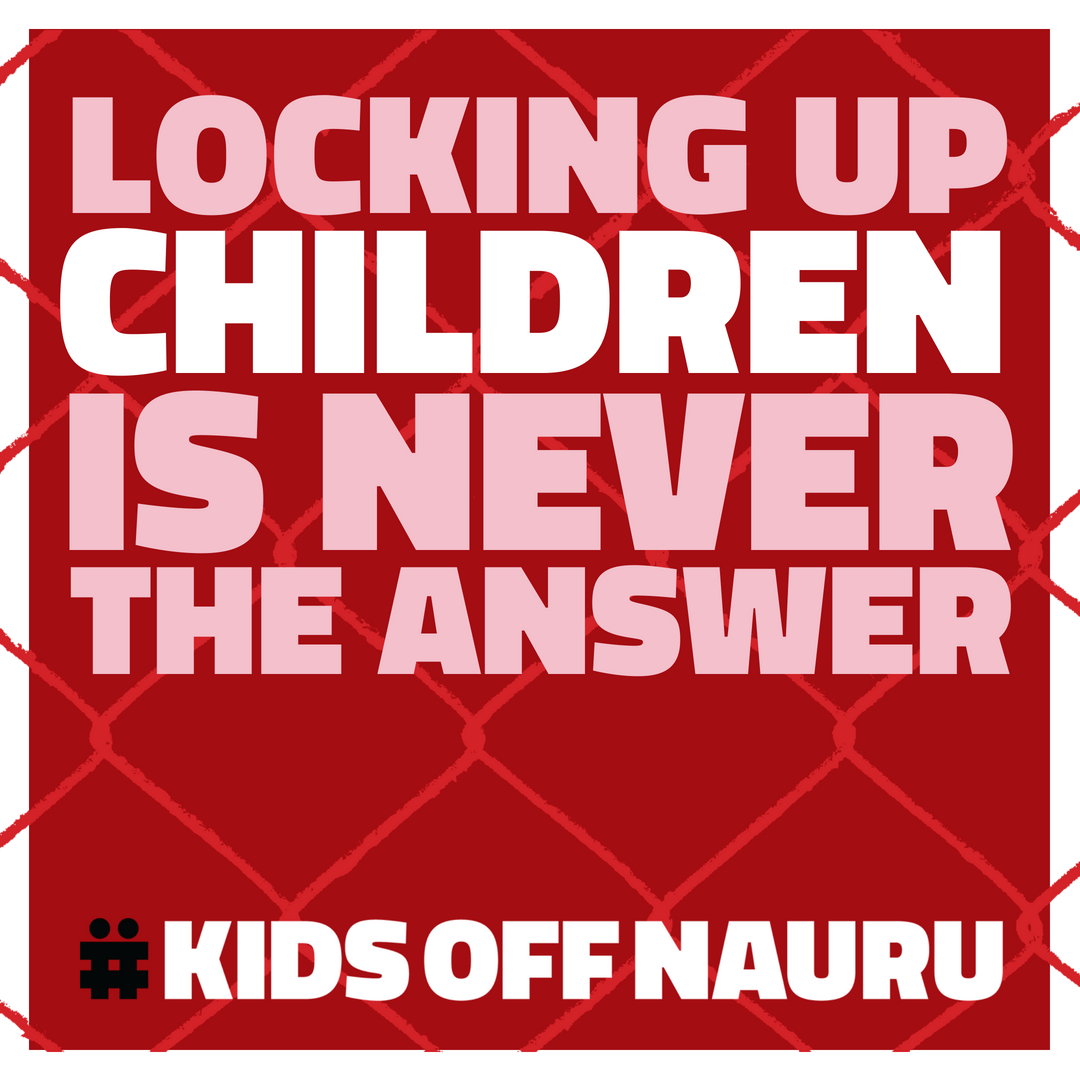 Today you might hear all the excuses from #auspol about why we have to keep the children on Nauru. But whatever the question, destroying the lives of children is not the answer. We won't tolerate it anymore. Say it loud and proud so we can get #KIDSOFFNAURU: