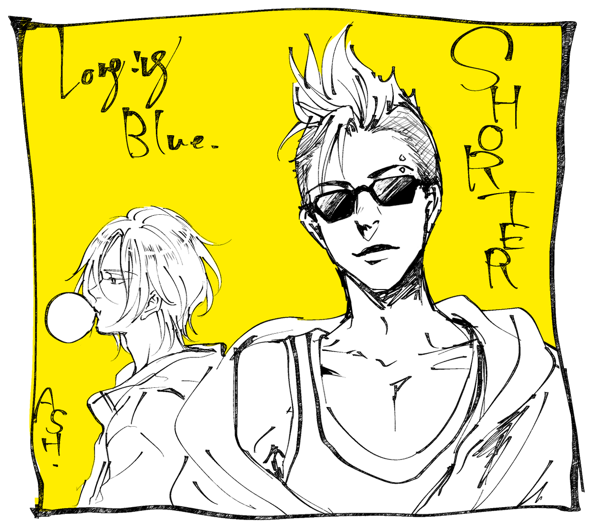 ショーター🍍とアッシュ🍌🐟

#BANANAFISH 