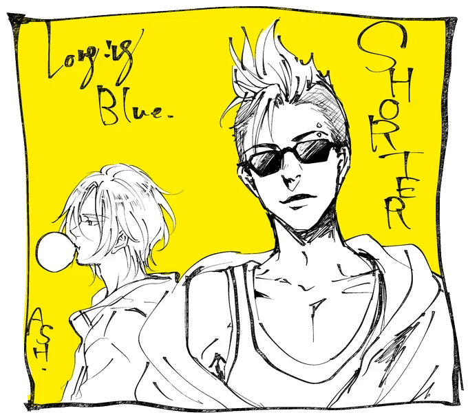 ショーター🍍とアッシュ🍌🐟

#BANANAFISH 