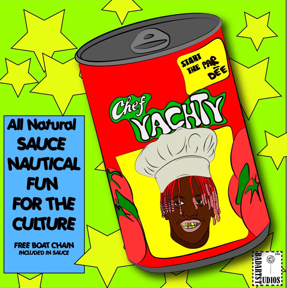 Congrats to @lilyachty and @donnyosmond on remaking the @realchefboyardee song. We made some art for the celebration. Follow @badartstudios702 on iG