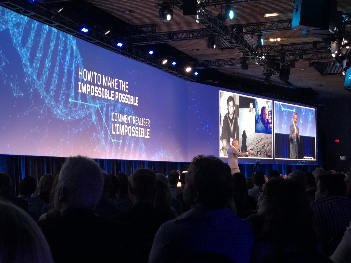 skwunder's tweet photo. “The real question when trying to do something impossible is not what are you going to do, but what are you going to do next?” - Chris Hadfield #CMAHealthSummit https://t.co/MRWNgvdc1m