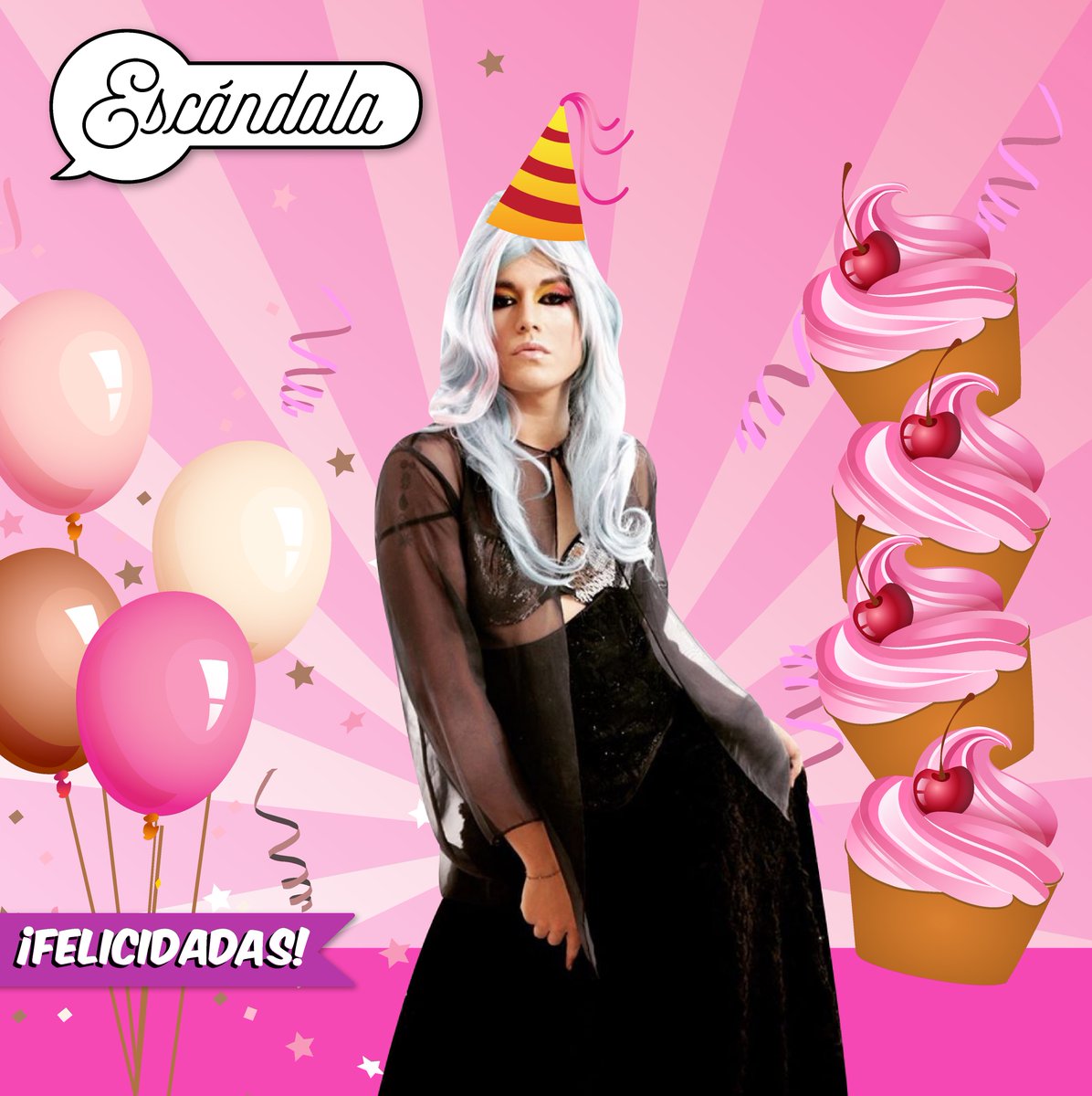 escandalamx's tweet photo. ¡Qué perra mi hija! Ella nacida en entaconada y empelucada, siempre lista para ser del #TeamInventadas y ¡la amamas! #FelizCumpleAurora qué vuelen las pelucas y peluquines en el festejo 💁♀️ @aurorawonders https://t.co/m3lt7POQVL