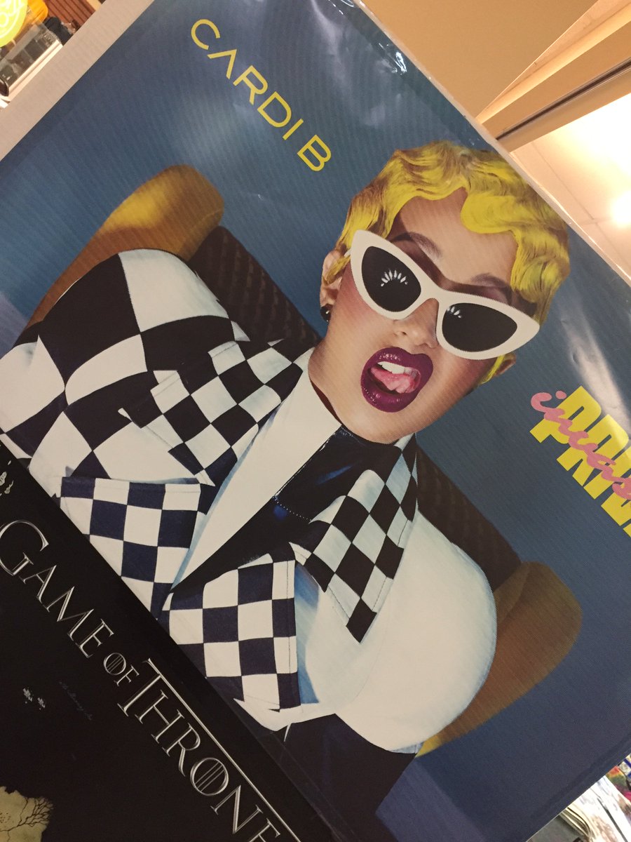 bigpostersale's tweet photo. grab one of these CARDI B posters while supplies last! she’s flying off the shelves 💸💸💸💸💸💸💸💸 #ncsupostersale #cardib #becarefulwithme #ilikeitlikethat https://t.co/QVtYaTO0TS