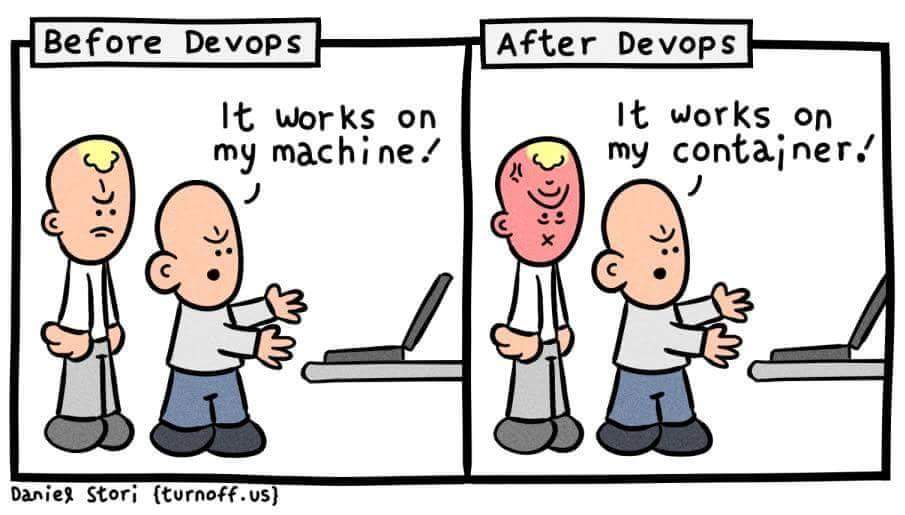 wilvillamil's tweet image. Before and after #DevOps #AgileJokes