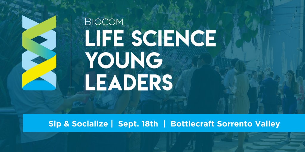 Biocom's tweet photo. Calling all Life Science Young Leaders! Registration is open for our next #LSYL networking event, Sip & Socialize. Join us and 75+ like-minded individuals on 9/18 at @Bottlecraft for networking, craft brews and food trucks! Register here: https://t.co/nC9qaPYZoh *ages 21-39 https://t.co/tqsJBLYsqw