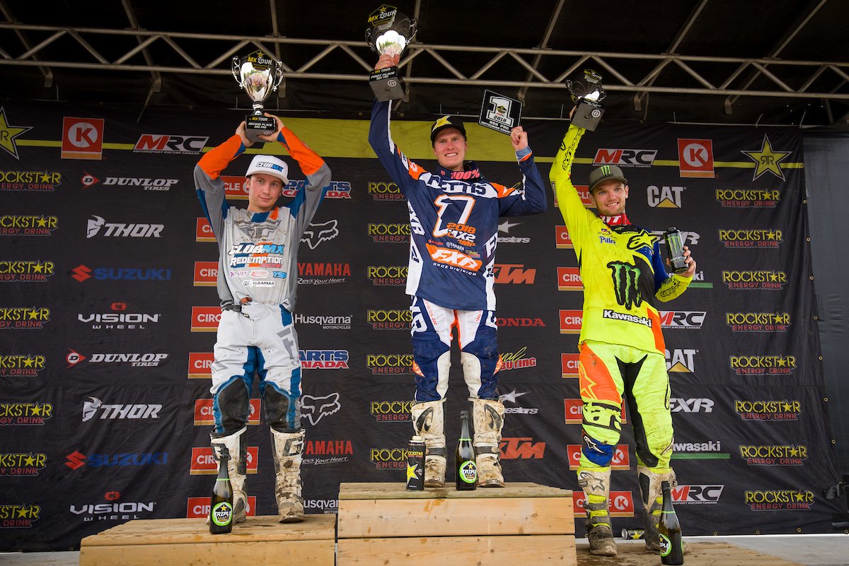 YamahaMotorCa's tweet photo. 1/2 #MondayMX Always an awesome weekend at @waltonraceway
@jpettis39 is your 250 Pro MX Champion!
Marco Cannella went 3 and 4, with his first holeshot (Moto 1) for an impressive 3rd O/A finish and 5th in pts. Great to see @hman47 (out due to injury) there supporting the team. https://t.co/SB4ZpQ6U7C