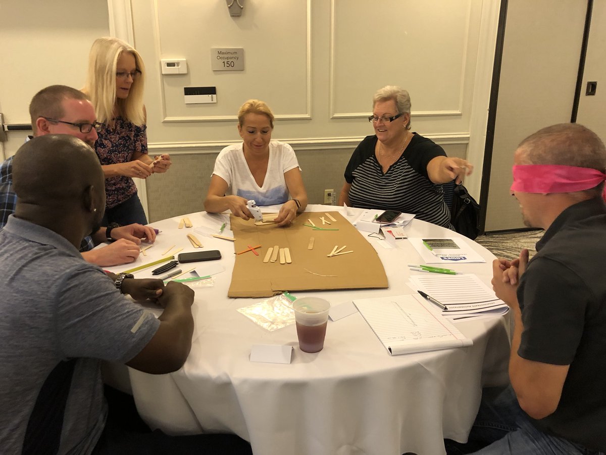 JeniferMoreHRM's tweet photo. Building bridges.... correlating working as a team, communication and managing the project with building a bridge. #848 #marketleadershipmeeting #lovewhereyouwork #leadingauthentically https://t.co/fniGuAjoai