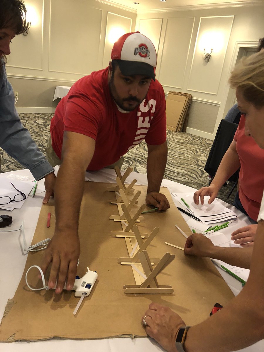 JeniferMoreHRM's tweet photo. Building bridges.... correlating working as a team, communication and managing the project with building a bridge. #848 #marketleadershipmeeting #lovewhereyouwork #leadingauthentically https://t.co/fniGuAjoai
