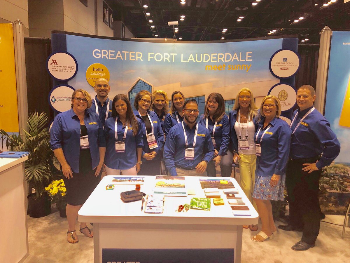 BrowardCountyCC's tweet photo. The Greater Fort Lauderdale Team hard at work at ASAE in Chicago. #TeamSpirit #WorkingTogether #FtLauderdale #GFLCC https://t.co/CwC4sx6UEs