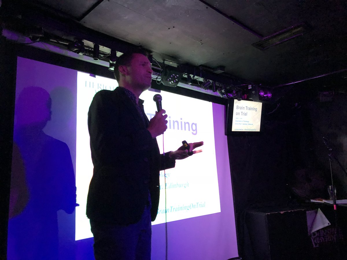 edskeptics's tweet photo. Dr @AlanJohnGow talking brain training and cognition skills. 

#SotF18

#Fringe18 https://t.co/ErHDShDGMa
