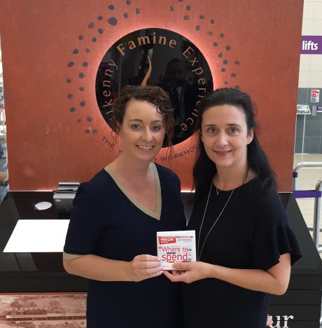 MindaClient's tweet photo. Alva presenting a voucher with thanks to Marion Acreman of #mcdonaghjunction and #KilkennyChamber for her #MindaClient referral https://t.co/RtGirj66hg