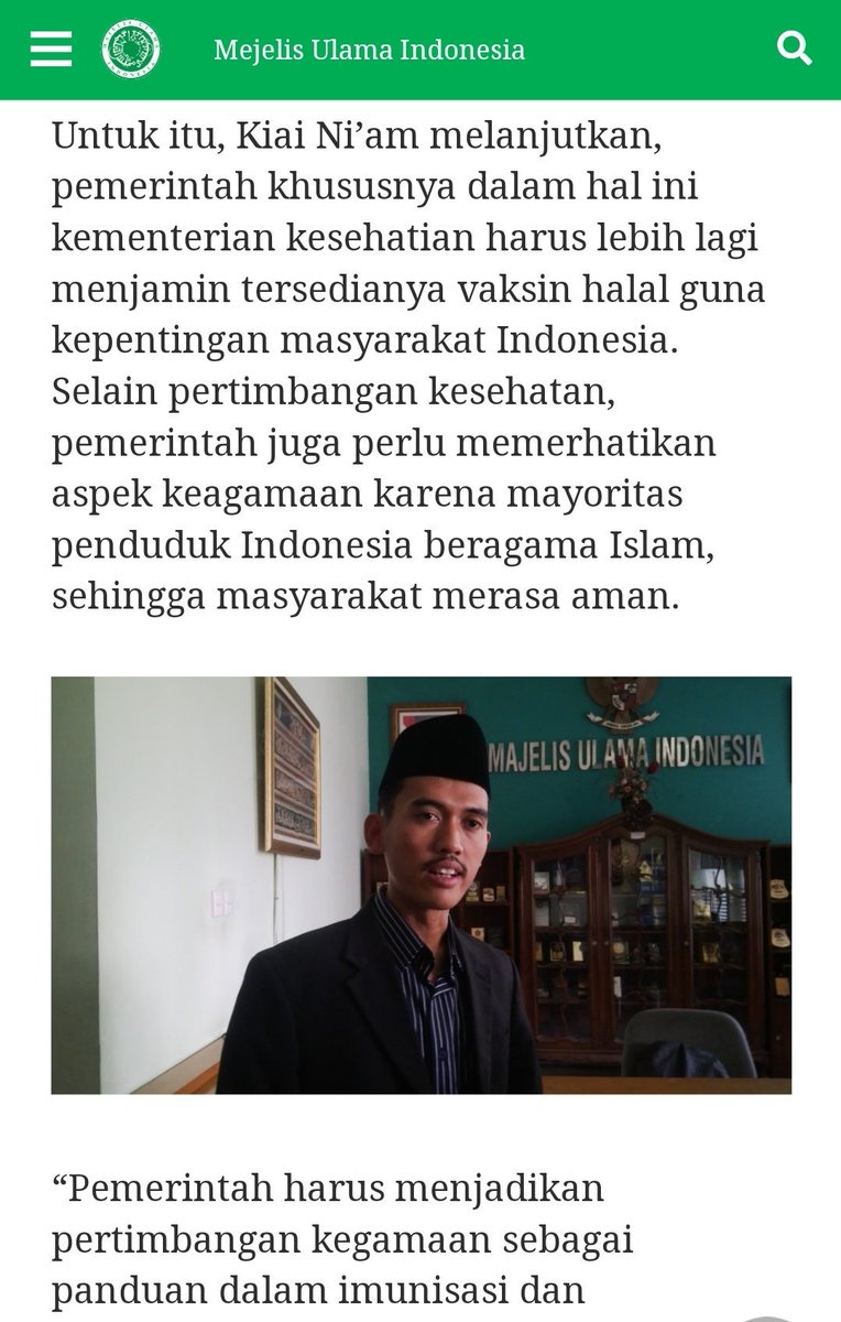 anjarisme's tweet photo. Ini penting! Akhirnya, Fatwa MUI bolehkan #ImunisasiMR . 
-
Kondisi Mendesak, MUI Fatwakan Penggunaan Vaksin MR Mubah https://t.co/HKs36AGlkB https://t.co/Ul0f1gsiCJ