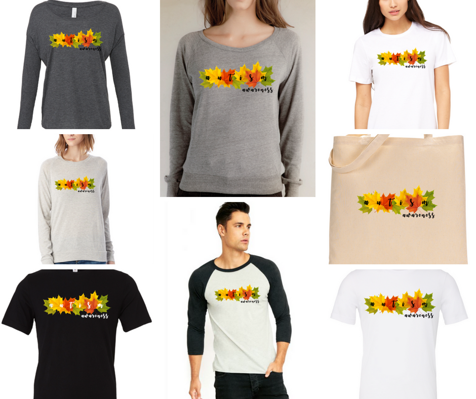 aidaninspired's tweet image. Just Made! #AutismAwareness #Fall #apparel. Check it out, we also now have a tote bag! Donations being made to POAC