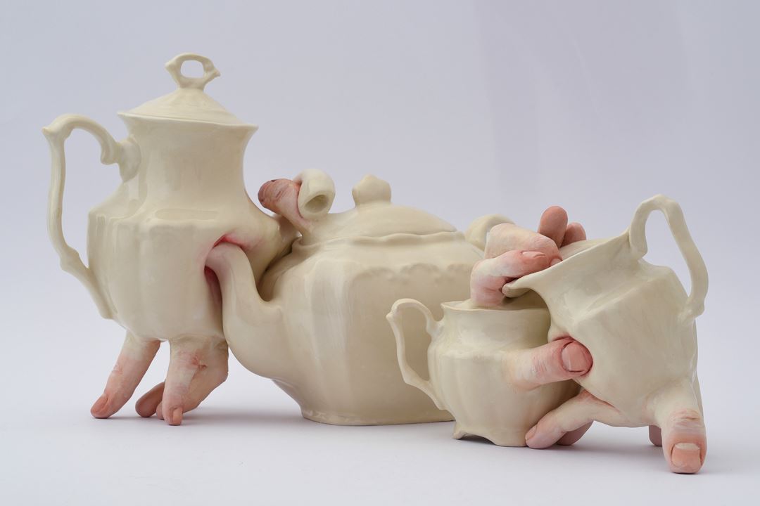 'Embraced' by Ronit Baranga, contemporary sculptor and ceramics artist who lives and works in Israel #womensart