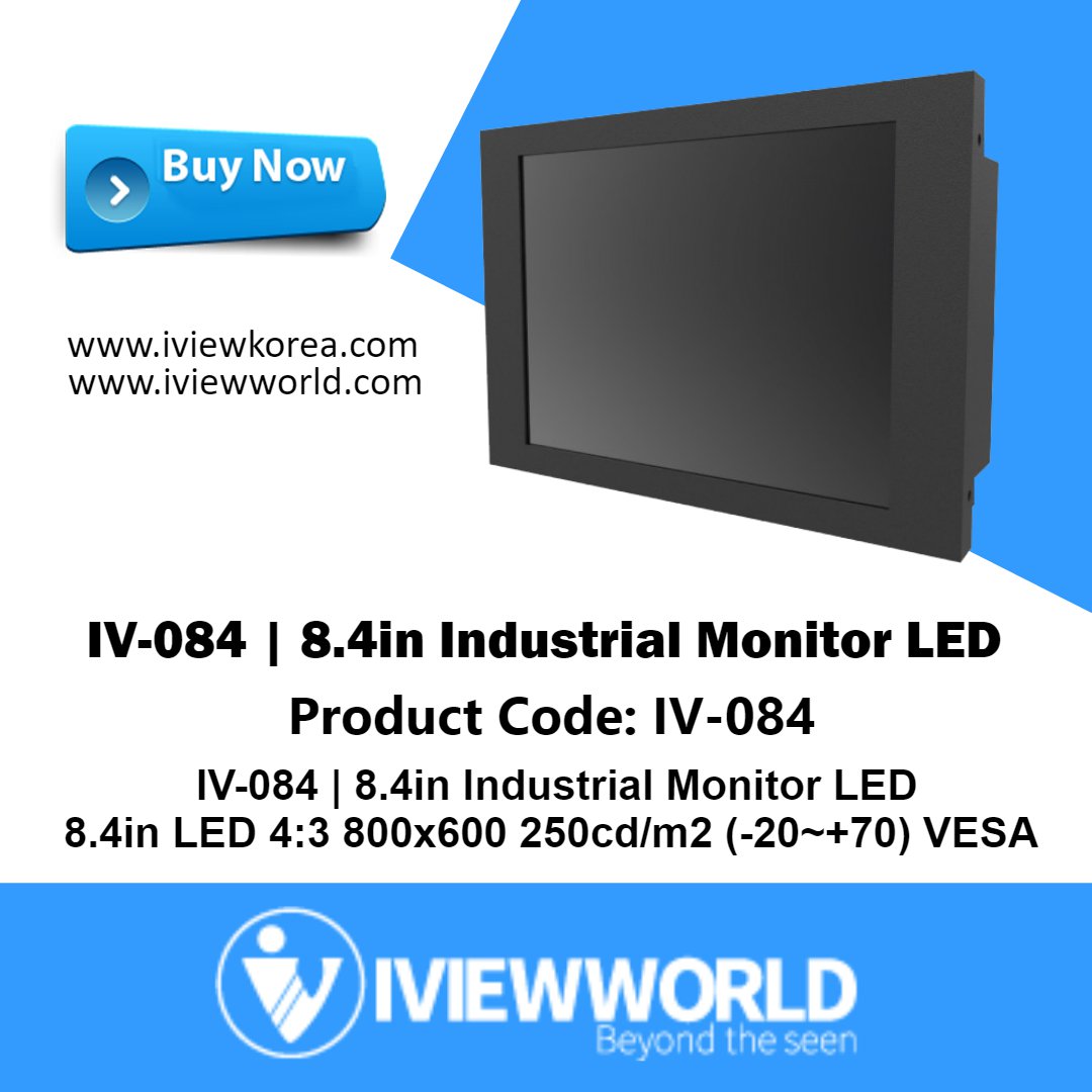 iviewworld1's tweet photo. IV-084 | 8.4in Industrial Monitor LED.

🛍️ Shop now:
https://t.co/Jt0OSKP7dE
https://t.co/OVXV2dpkFq

#iviewworld #IndustrialMonitorLED #TouchScreen #TouchComputer #iviewkorea #Technology #LED #TouchPad #OnlineStore #BuyNow #HighQualityTouchScreen #Tech https://t.co/kdrvdq0l11