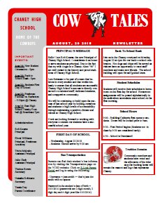 RobJKearns's tweet photo. Do you have your copy of the Chaney Newsletter?  Get it here: https://t.co/eOf1Mm8xX8 @YtownSchools @YOUathletics https://t.co/kynlwslBhg