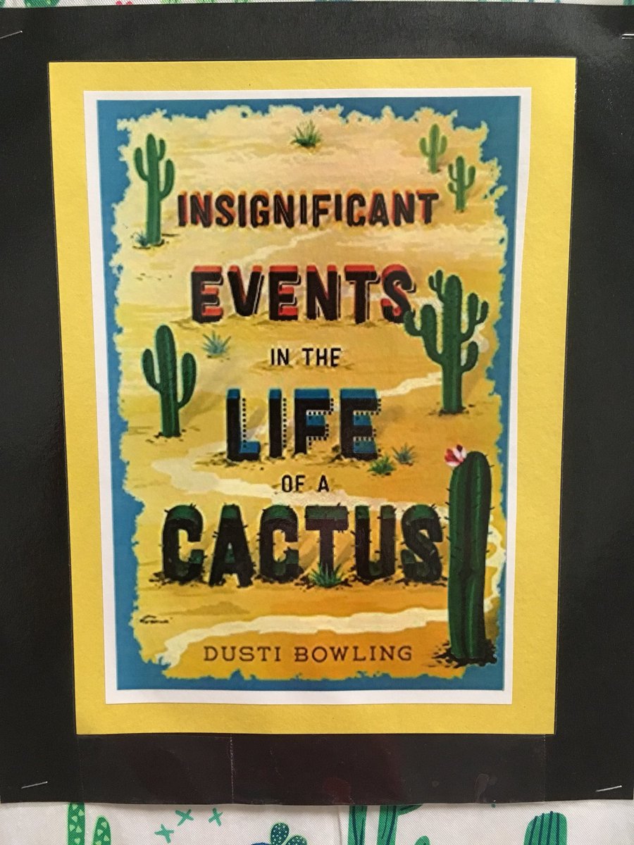mrs_yuen's tweet photo. Started our school-wide read-aloud today: Insignificant Events in the Life of a Cactus by Dusti Bowling 🌵 It brings back so many memories for me!#arizonanative #desertdweller #itsadryheat https://t.co/3nsakoaMEp