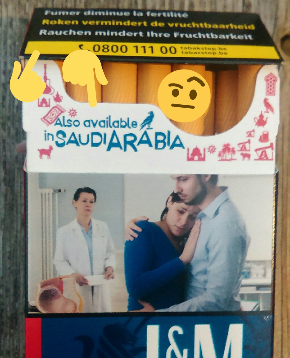 Vanner_Men's tweet photo. So point being that infertility caused by smoking is now also available in Saudi Arabia? Good to know I guess?! Not! Though a bit cynical knowing SA is already struggling to cope with genetic diseases and infertility due to endogamy and consanguinity! #marketingfail #L&amp;M https://t.co/ObS9TNdE5l