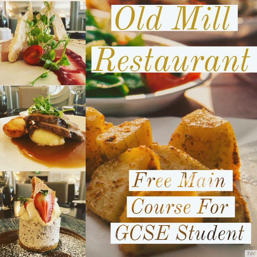 CanalCourtHotel's tweet photo. GCSE celebrations at the Old Mill Restuarant 🍴
(Thursday 23rd August)

Free main course for GCSE student✅
(Proof of 2018 GCSE Results needed) #Results #newry

T&amp;C apply

To Book Please Call- 02830251234📞 https://t.co/Em21i1Ugoa