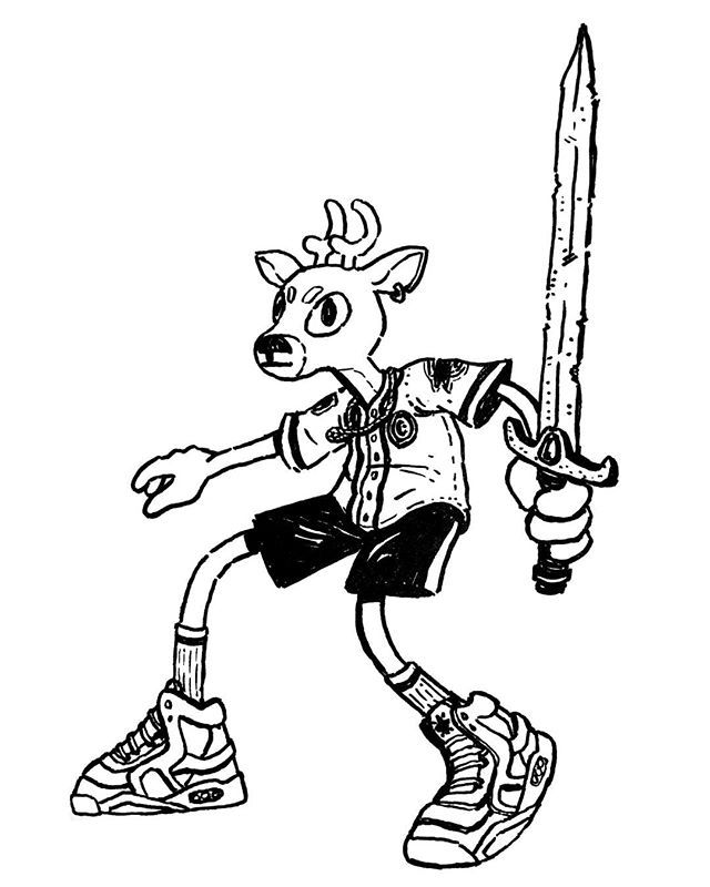 lostrest_'s tweet photo. Young buck. #characterdesign ·
#illustration #drawing #cartoonist #fantasyart #lostrest #artofvisuals #illustrationartists #inkdrawing #artistsoninstagram #sneakers #streetwear #hypebeast #blackworknow #inkfeature #worksonpaper #pigmamicron #deer https://t.co/L3JXqzxUX2 https://t.co/UpTYh5qLGK