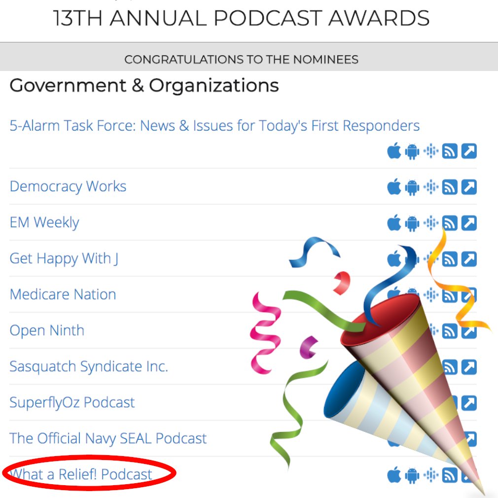IslamicRelief's tweet image. We would like to take a moment to thank all those who voted for IRUSA&apos;s #podcast What a Relief! in the 2018 Podcast Awards, thanks to your efforts we are a 3 time award nominated podcast! 

#ThankYou #PCA18