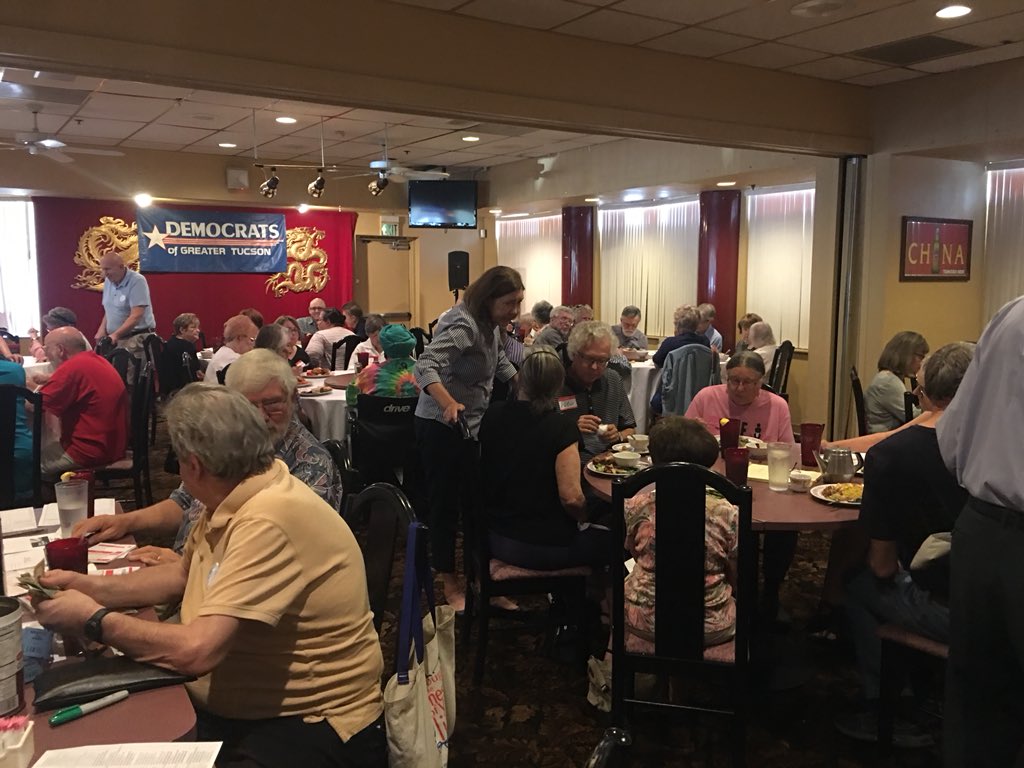 Ann_Kirkpatrick's tweet photo. I always look forward to Monday lunches with @DemsofTucson, thank you for another great meeting! #AZ02
#RedtoBlue2018 https://t.co/mgICl1nRED